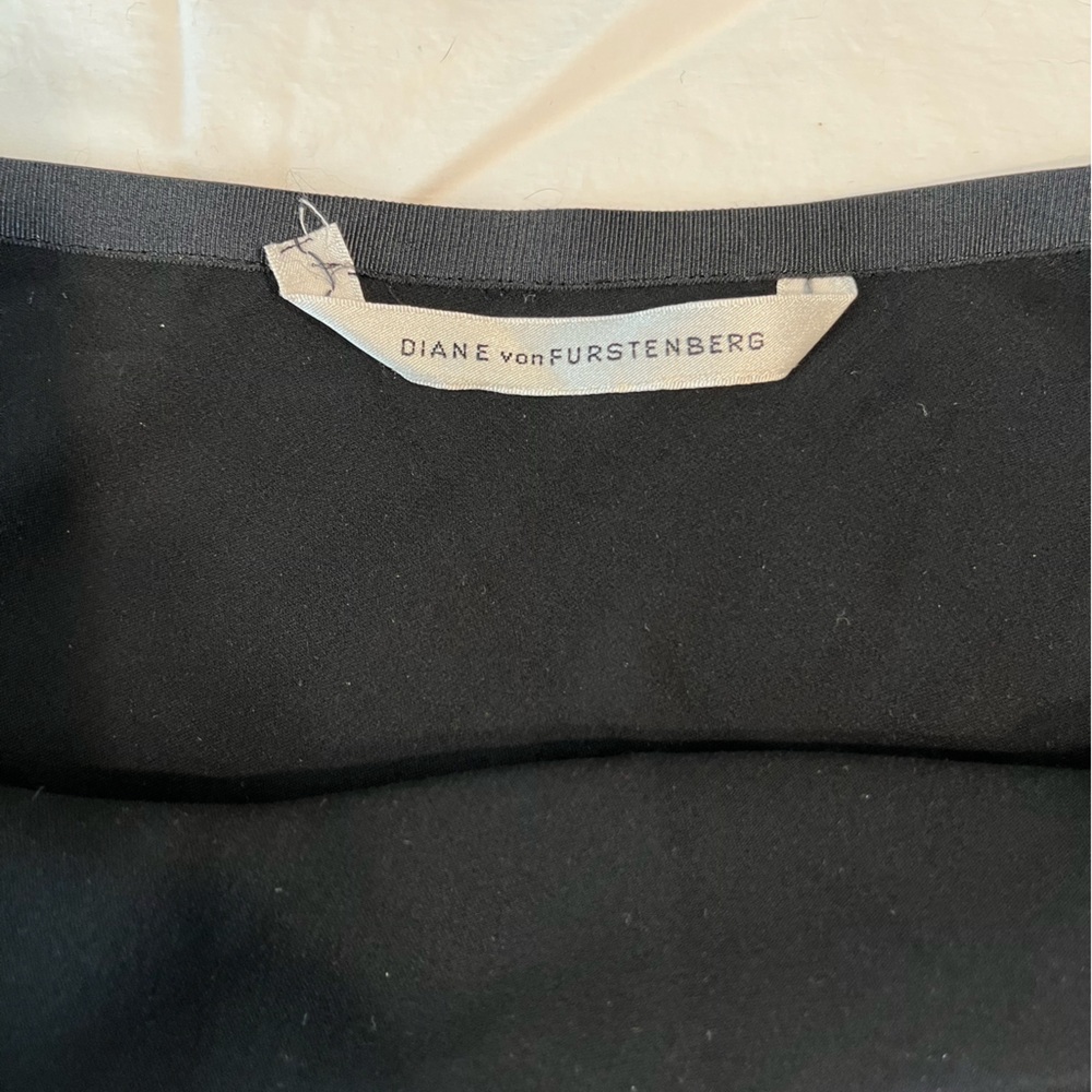 Diane Von Furstenberg Black Asymmetrical Skirt - Picture 10 of 10